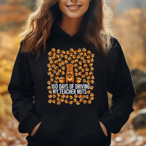 100 Days Of Driving My Teacher Nuts 100th Day Of School Kids Unisex Hoodie