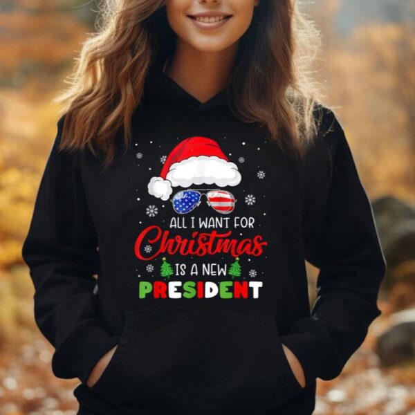 All I Want For Christmas Is A New President Xmas USA Santa Unisex Hoodie