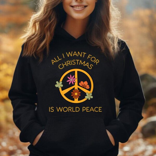 All I Want For Christmas Is World Peace Santa Hope Holiday Unisex Hoodie