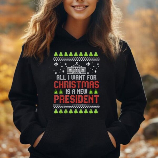 All I Want For Christmas New President Ugly Xmas Men Women Unisex Hoodie