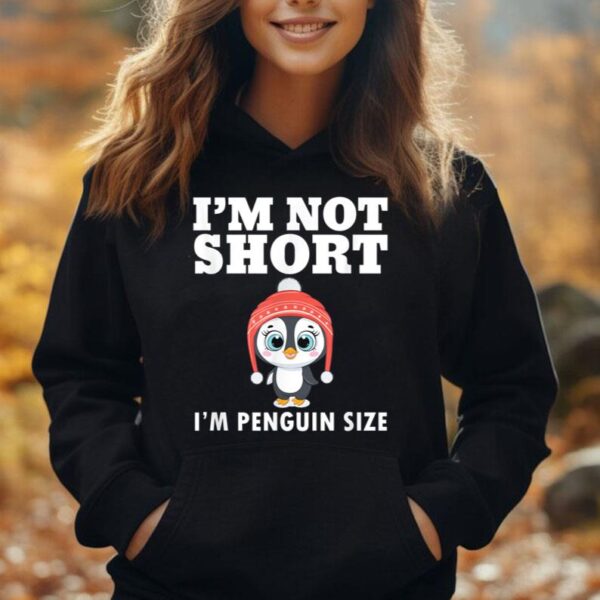 Amazing Penguin Apparel. Funny Quote I'm not short Unisex Hoodie