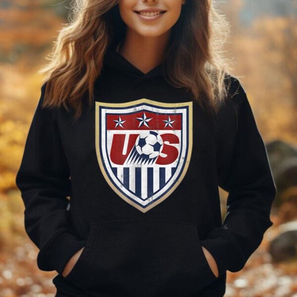 America Soccer Lovers Jersey USA Flag Support Football Team Unisex Hoodie