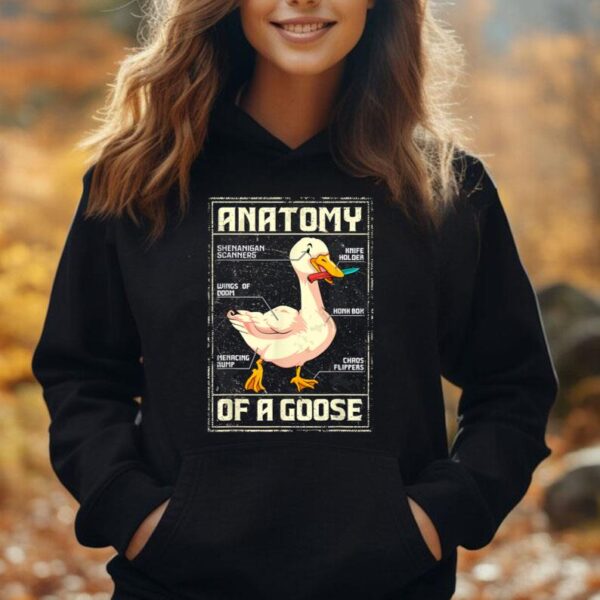 Anatomy of a Goose T-shirt Funny Goose Unisex Hoodie