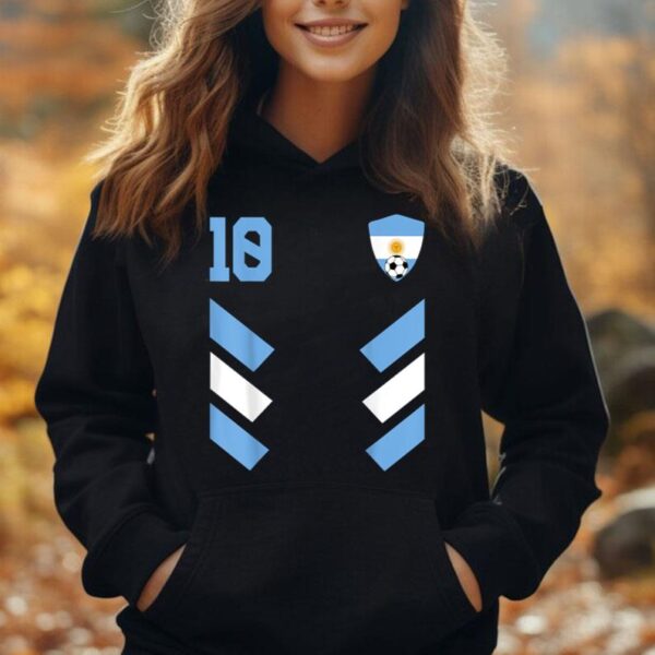 Argentina Soccer Jersey Retro 10 Argentinian Football Unisex Hoodie