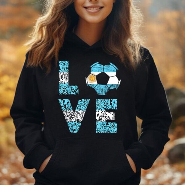 Argentina Soccer Team Argentina Love Ball Argentinian Roots Unisex Hoodie