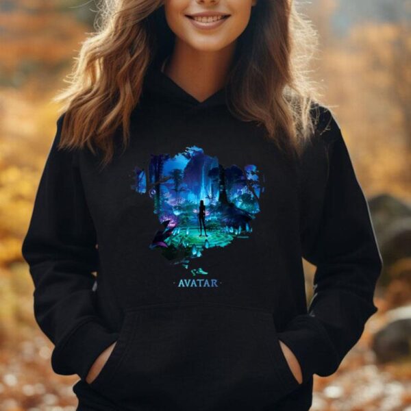 Avatar Nau2019vi in Pandora Jungle at Night with Logo Unisex Hoodie