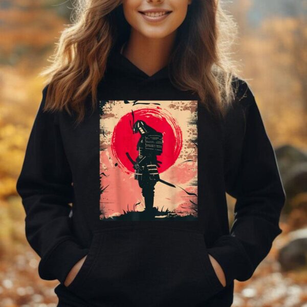 Awesome Samurai Shirt Vintage Japanese Art Retro Fighter Unisex Hoodie