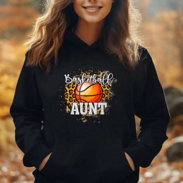 Basketball Aunt Vintage Basketball Family Matching Unisex Hoodie