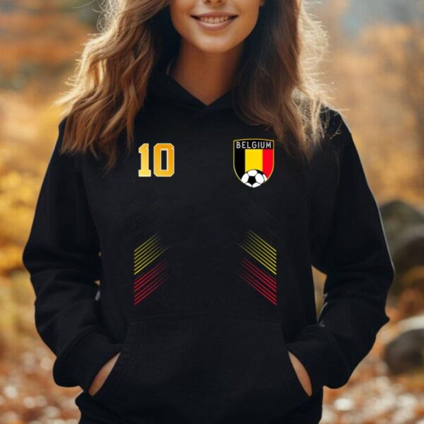 Belgium Soccer Belgian Football Retro 10 Jersey Unisex Hoodie