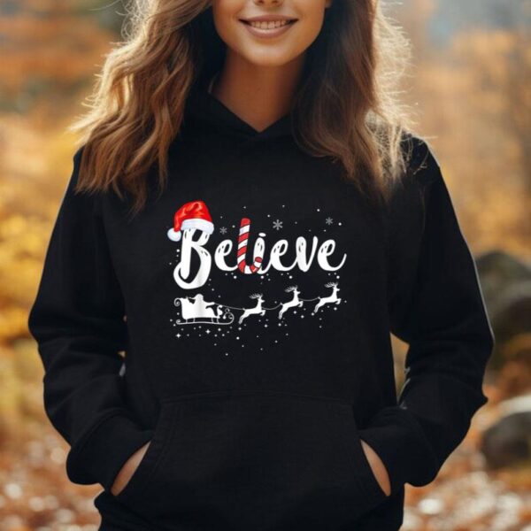 Believe In Santa Claus Believe Christmas Pajama Christmas Unisex Hoodie