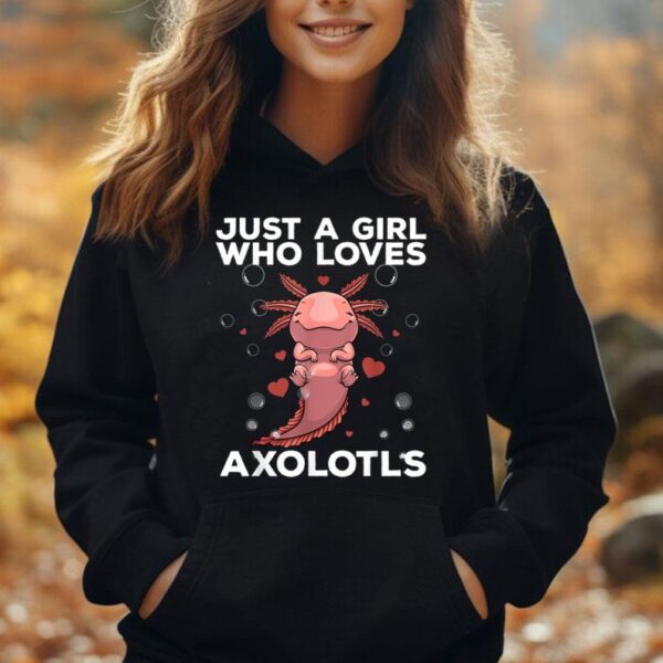 Best Axolotl For Women Girls Salamander Kawaii Axolotl Lover Unisex Hoodie