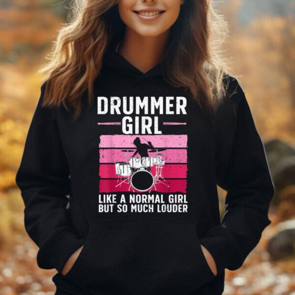 Best Drums For Girls Women Drummer Music Band Drum Musician Unisex Hoodie