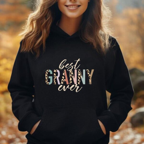 Best Granny Ever Gifts Leopard Print Mothers Day Unisex Hoodie