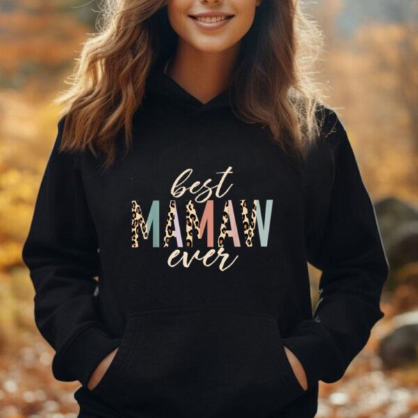 Best Mamaw Ever Gifts Leopard Print Mothers Day Unisex Hoodie