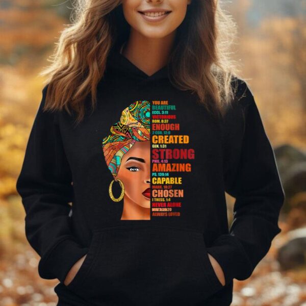 Black Queen Lady Curly Natural Afro African American Ladies Unisex Hoodie