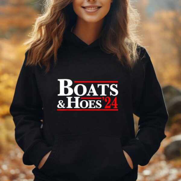 Boats & Hoes 24 Vintage Logo For Your Step Brothers Unisex Hoodie