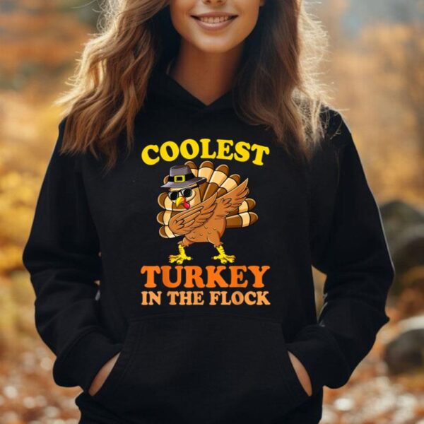 Boys Thanksgiving Shirt For Kids Toddlers Coolest Turkey Unisex Hoodie