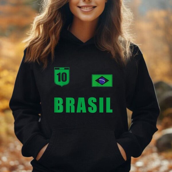 Brasil Soccer Team Jersey Yellow Brazil Apparel Design Unisex Hoodie