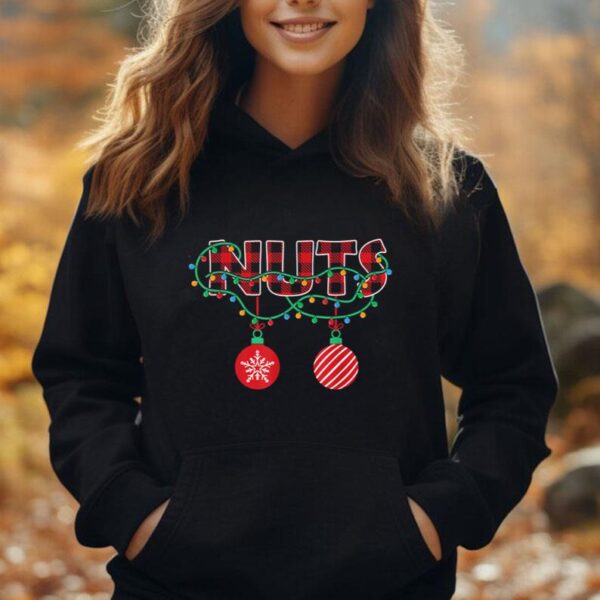 CHEST NUTS Matching Chestnuts Funny Christmas Couples Unisex Hoodie