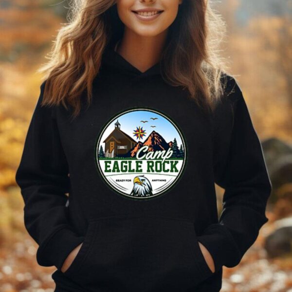 Camp Eagle Rock Left Chest Emblem Unisex Hoodie