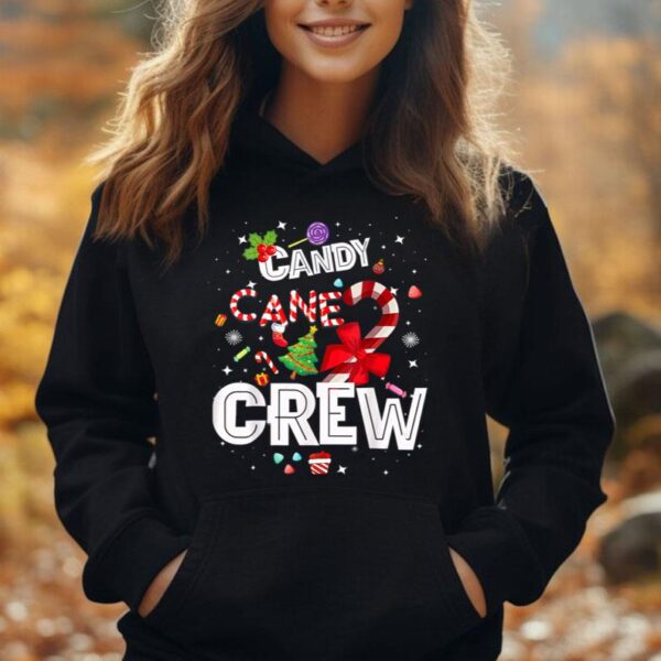 Candy Cane Crew Christmas Candy Lover Kids Boys Girls X-mas Unisex Hoodie