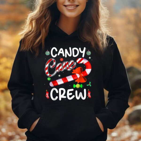 Candy Cane Crew Christmas Matching Family Boys Girls Kids Unisex Hoodie