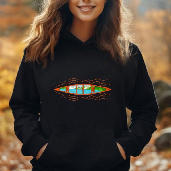 Canoeing Outdoors Graphic Paddling Canoe Lovers Unisex Hoodie