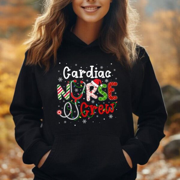 Cardiac Christmas Nurse Crew Funny Nursing Christmas Pattern Unisex Hoodie