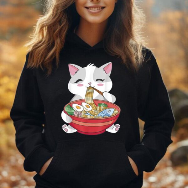 Cat Ramen Japanese Kawaii Anime Cute Cats for Daughter Unisex Hoodie