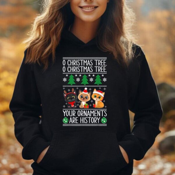 Cats Christmas Funny Cat Pajama for Cat Lovers Family Xmas Unisex Hoodie