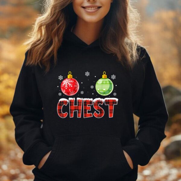 Chest Nuts Matching Chestnuts Funny Christmas Couples Chest Unisex Hoodie