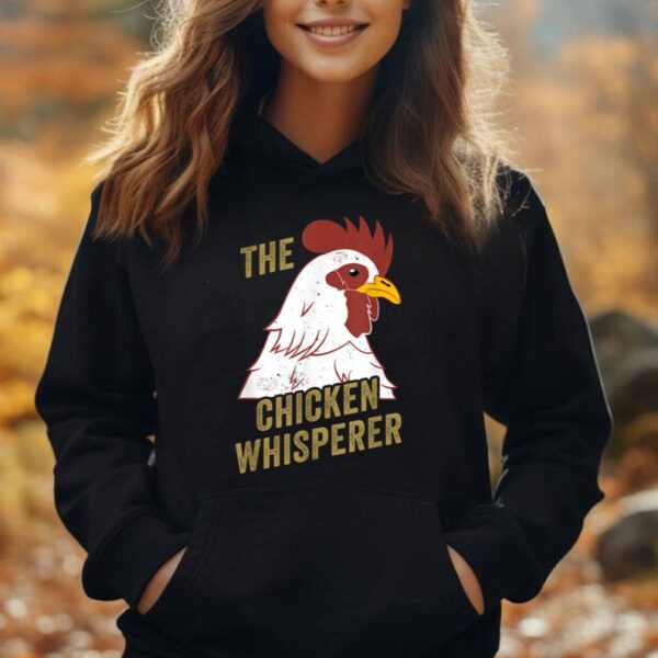 Chicken Design for Chicken Lovers Men The Chicken Whisperer Unisex Hoodie