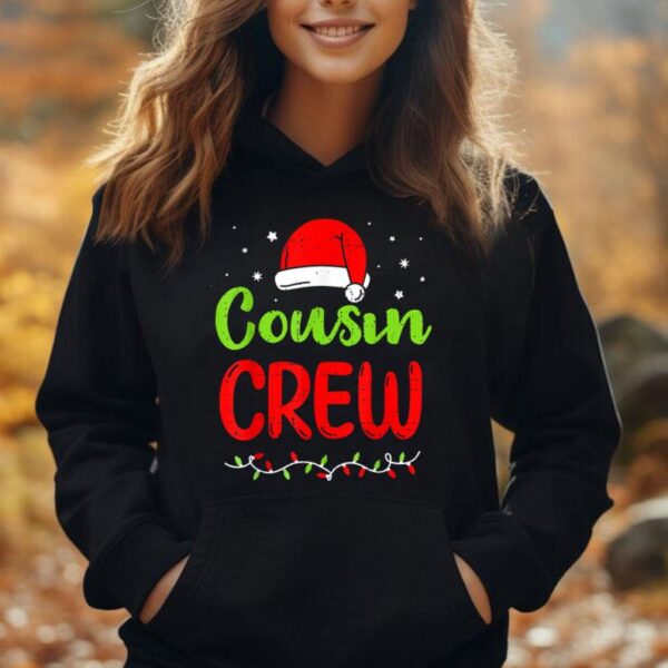 Christmas Cousin Crew Buffalo Red Plaid Xmas Pajamas Family Unisex Hoodie