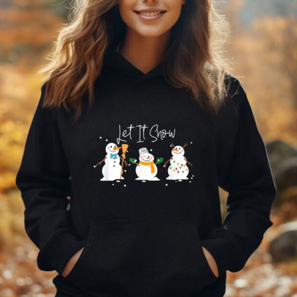 Christmas Cute Snowman Let It Snow Xmas Snowmies Kids Unisex Hoodie