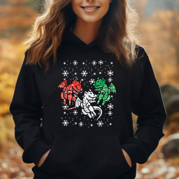 Christmas Dragons Funny Mythical Animal Men Women Kids Unisex Hoodie