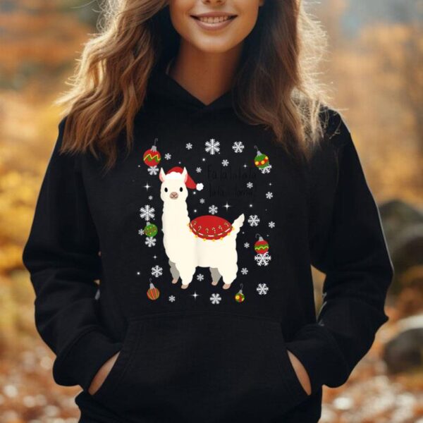 Christmas Falala Llama Unisex Hoodie