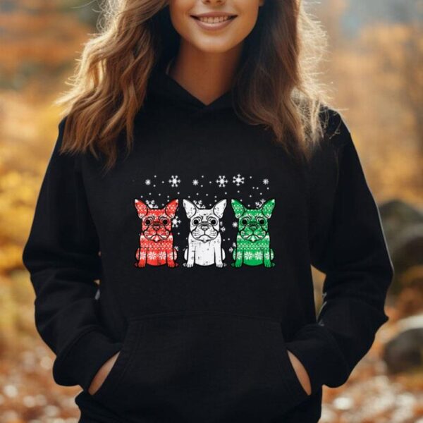 Christmas French Bulldogs Xmas Frenchie Dog Men Women Kids Unisex Hoodie