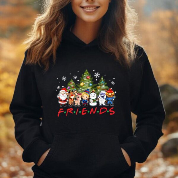 Christmas Friends Santa Rudolph Snowman Family Xmas Adults Unisex Hoodie