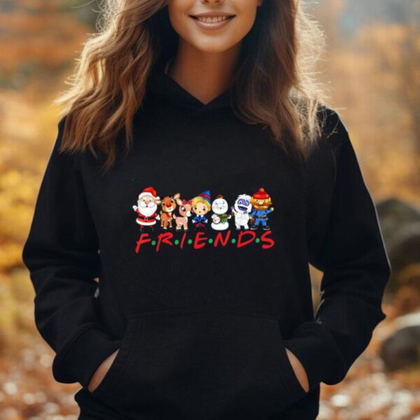 Christmas Friends Santa Rudolph Snowman Family Xmas Kids Unisex Hoodie