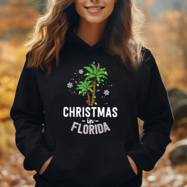 Christmas In Florida Deck The Palm Trees Family Vacation Unisex Hoodie