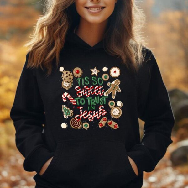 Christmas Jesus Tis So Sweet To Trust In Jeus Unisex Hoodie