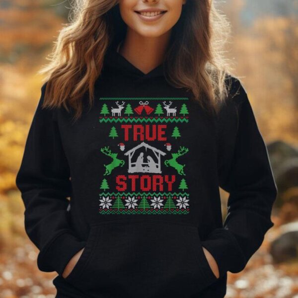 Christmas Nativity Shirt True Story Nativity Scene Christian Unisex Hoodie