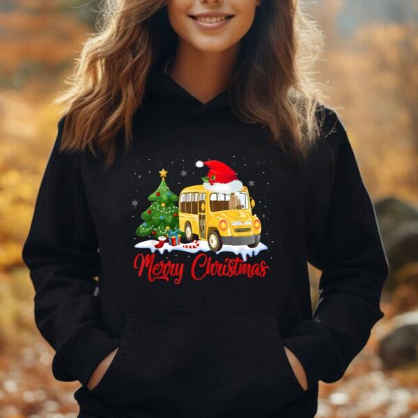 Christmas School Bus Driver Shirt X Mas Pajamas Gifts Unisex Hoodie