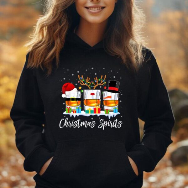 Christmas Spirits Glasses Of Bourbon Family Holiday Party Unisex Hoodie