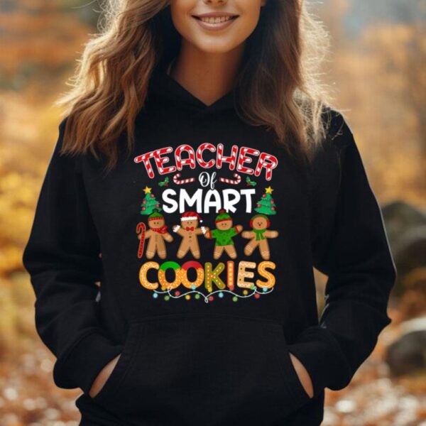 Christmas Teacher Of Smart Cookies Funny Cute Gingerbread Unisex Hoodie