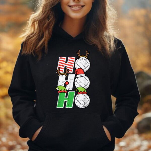 Christmas Volleyball Ho Ho Ho Xmas Sports Men Women Kids Unisex Hoodie