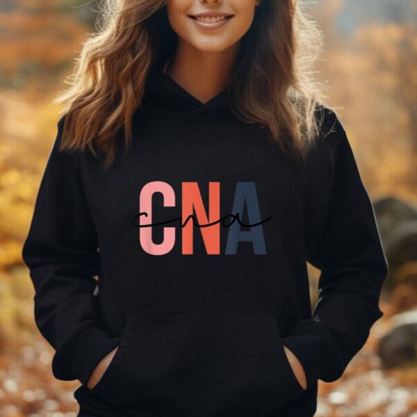 Cna Colorful Letters Nurse Christmas Pajamas Unisex Hoodie