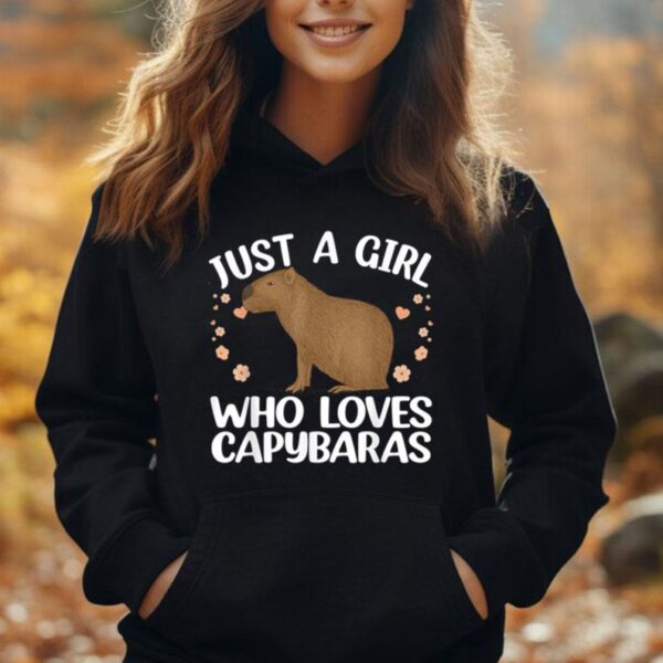 Cool Capybara Design For Women Girls Rodent Animal Capybara Unisex Hoodie