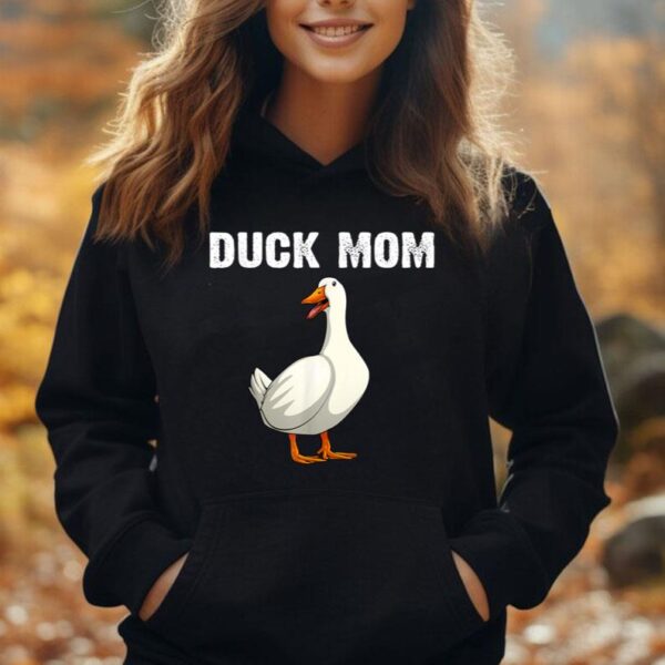 Cool Duck Mom For Women Mother Mama Farm Animal Lover Ducks Unisex Hoodie