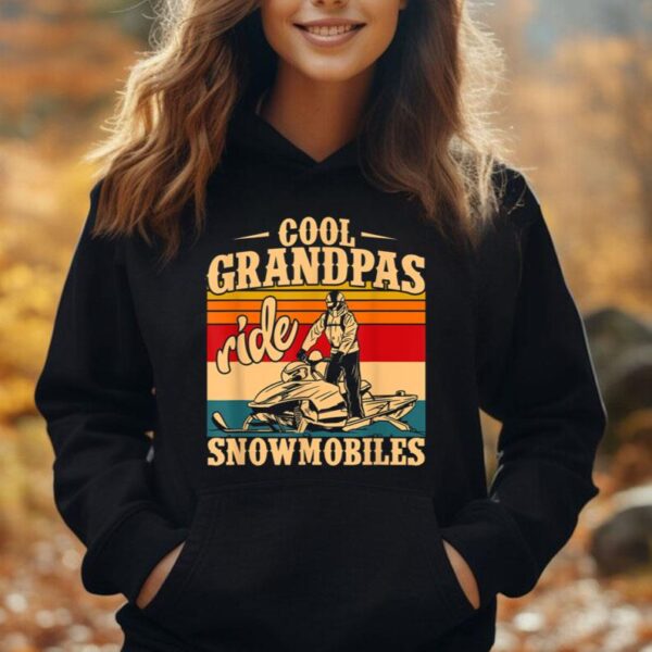 Cool Grandpas rides Snowmobiles Snowmobile Snowmobiling Unisex Hoodie